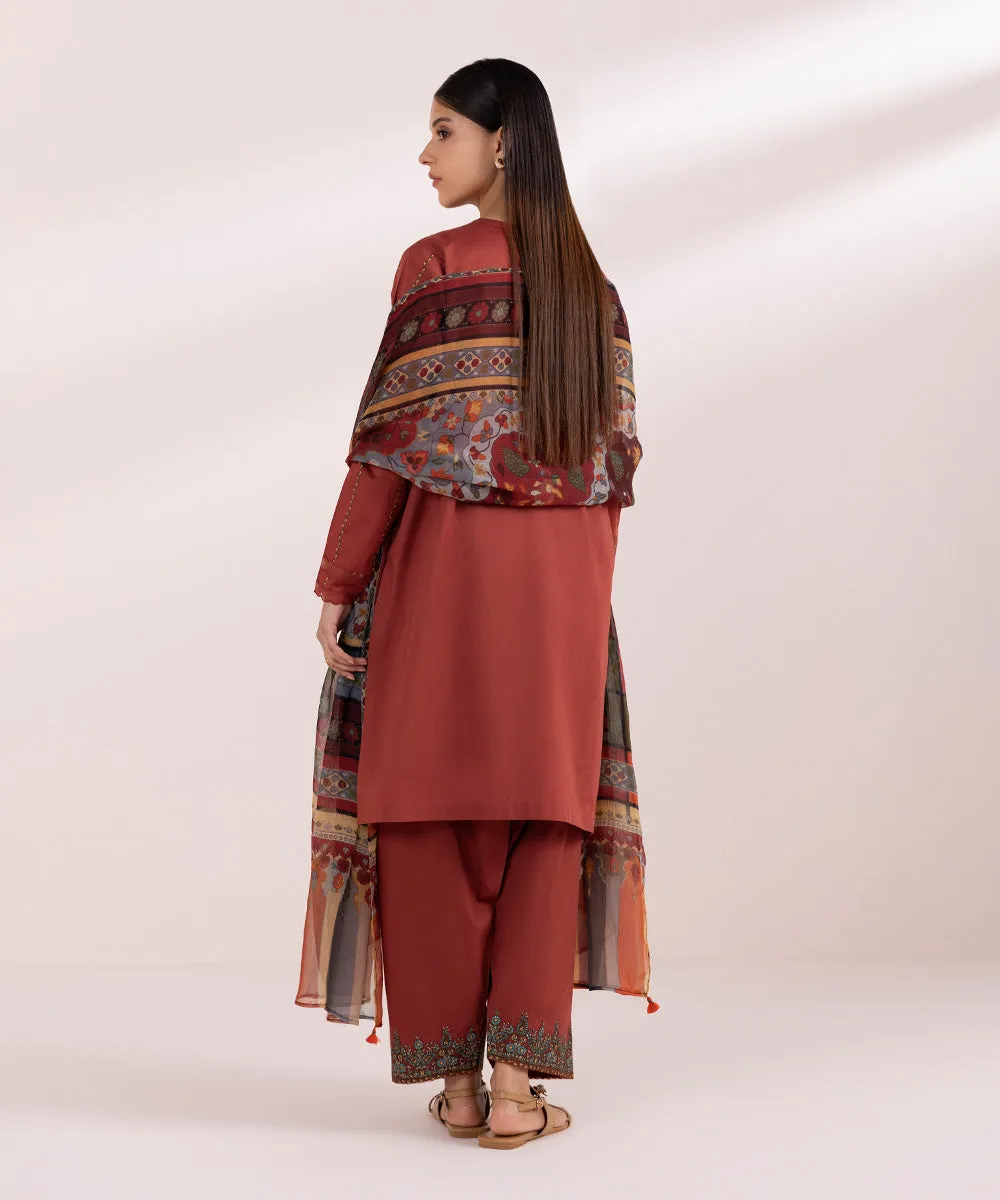 3 Piece - Embroidered Lawn Suit