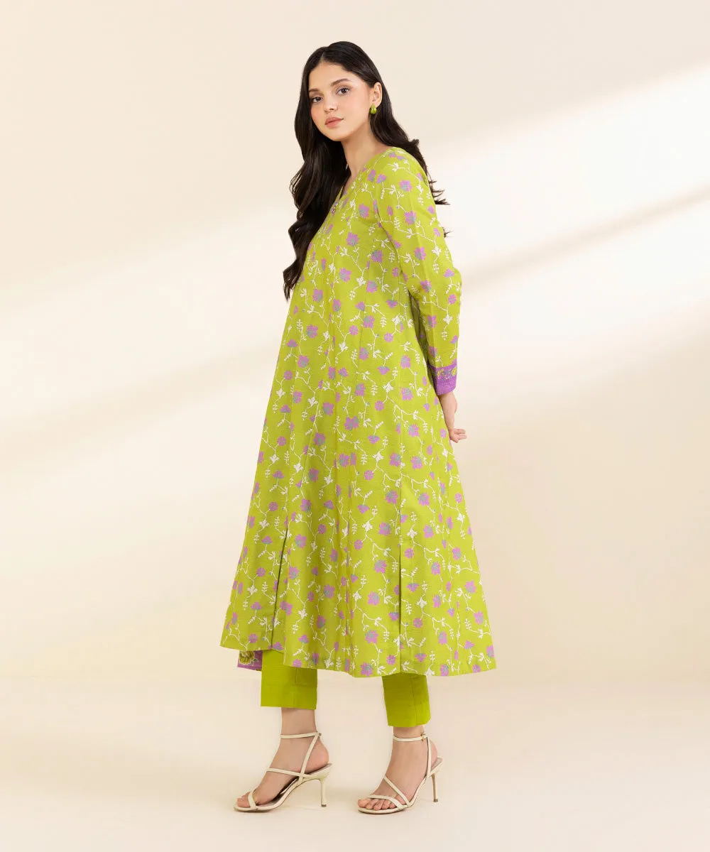 3 Piece - Printed Light Khaddar Suit