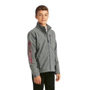 Ariat Boy's Logo 2.0 Charcoal Softshell Jacket