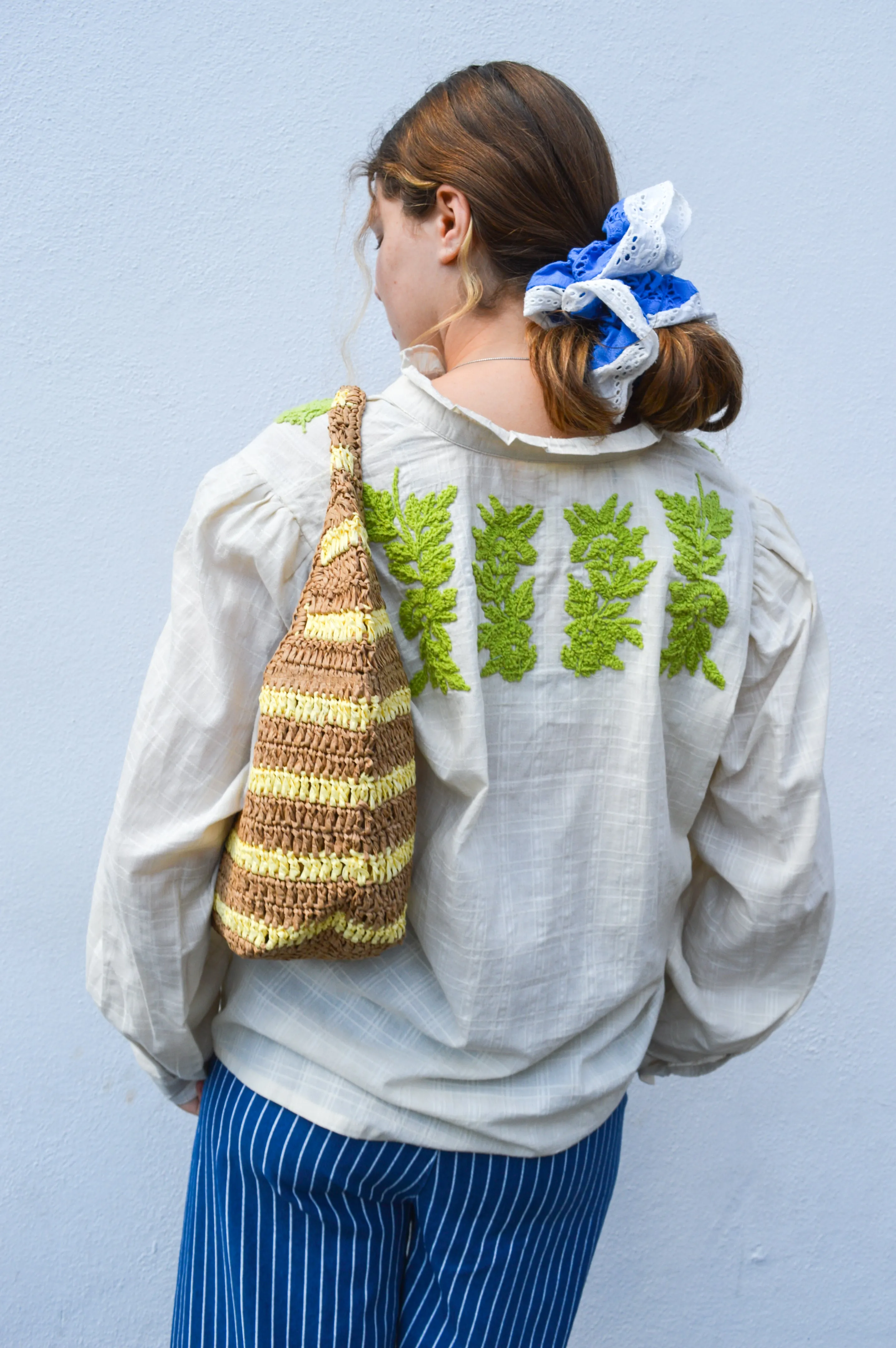 Atelier Reve Sanna Cream Embroidered Blouse