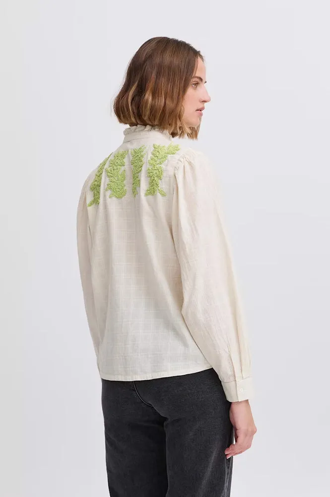 Atelier Reve Sanna Cream Embroidered Blouse