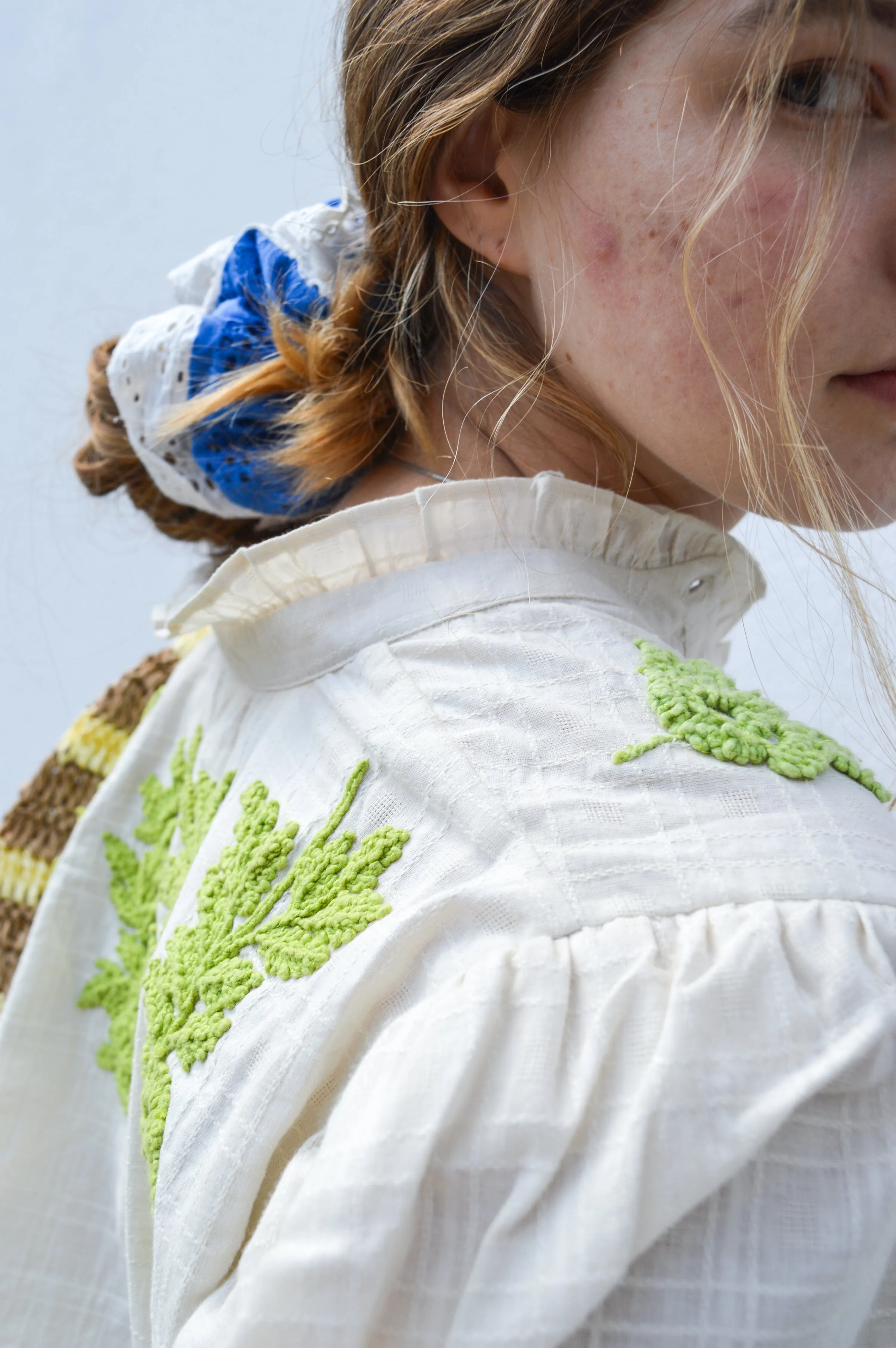 Atelier Reve Sanna Cream Embroidered Blouse