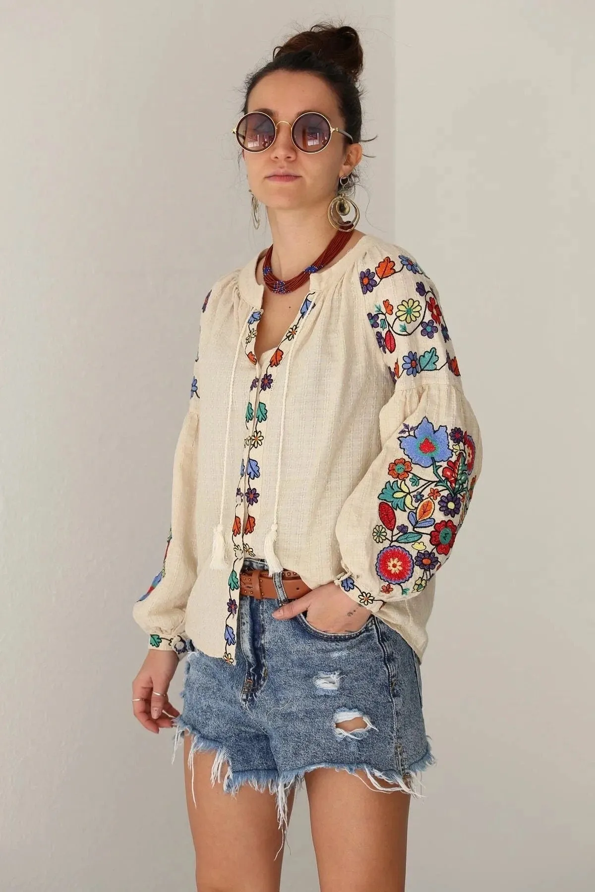 Bohemian Blossom Vyshyvanka Blouse