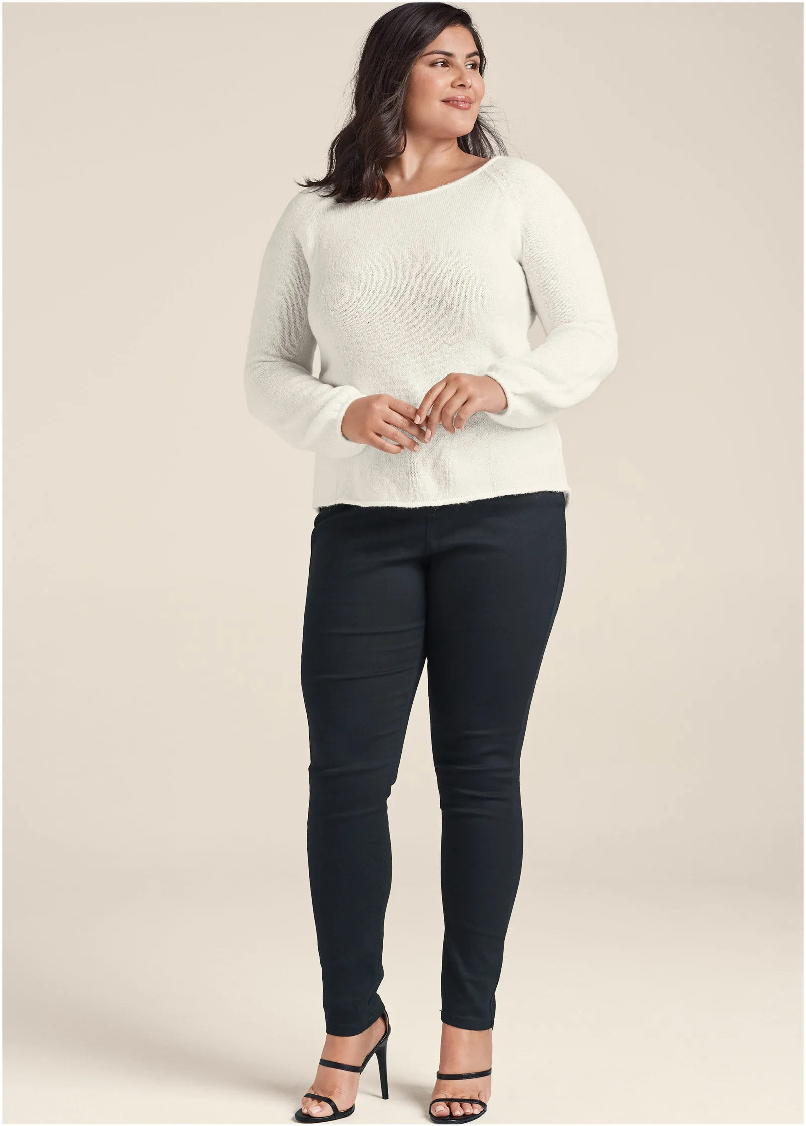 Bow Detail Sweater - Off White