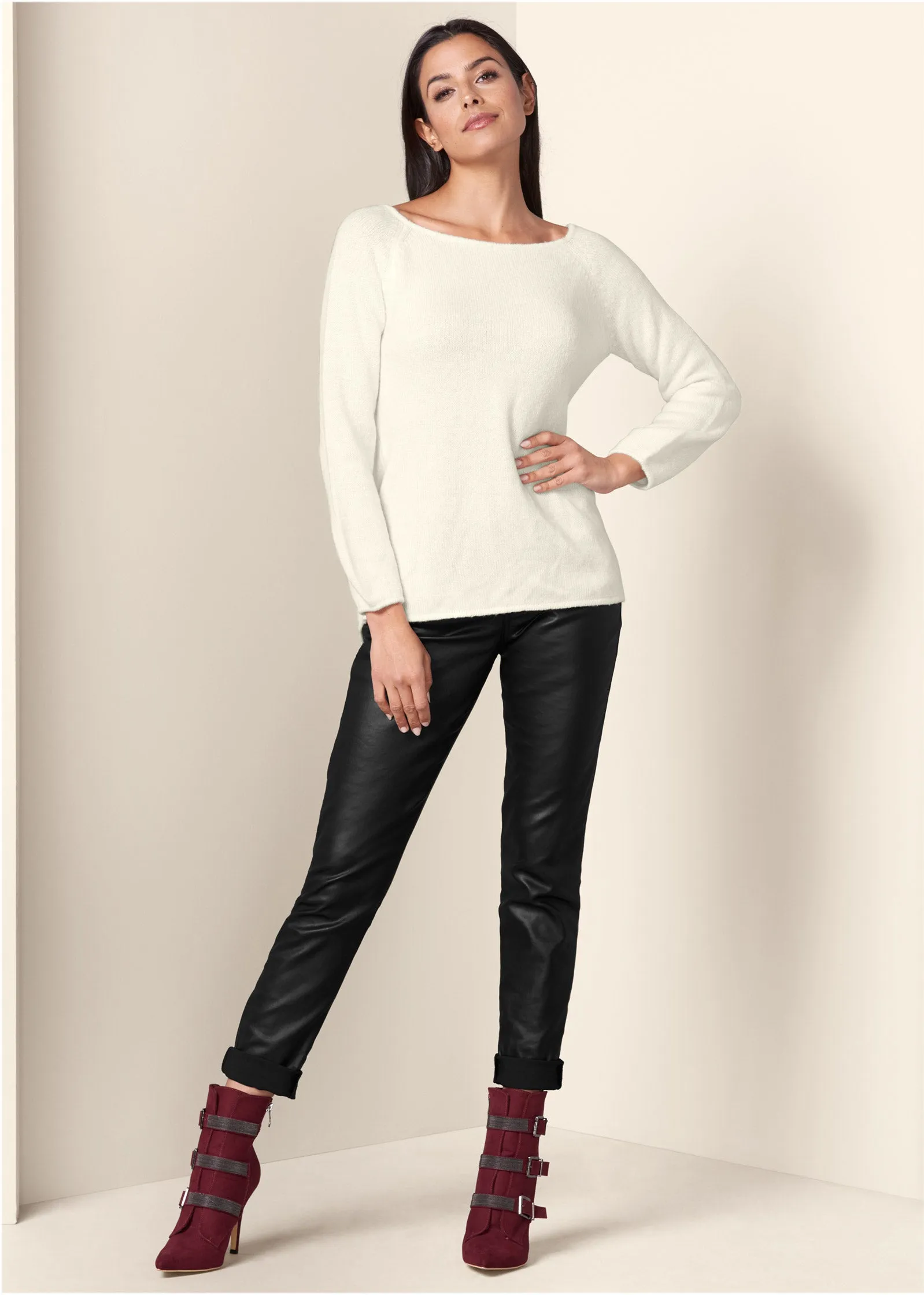 Bow Detail Sweater - Off White