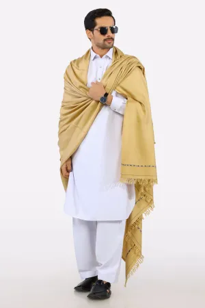 Camel Woolen Men's Shawl