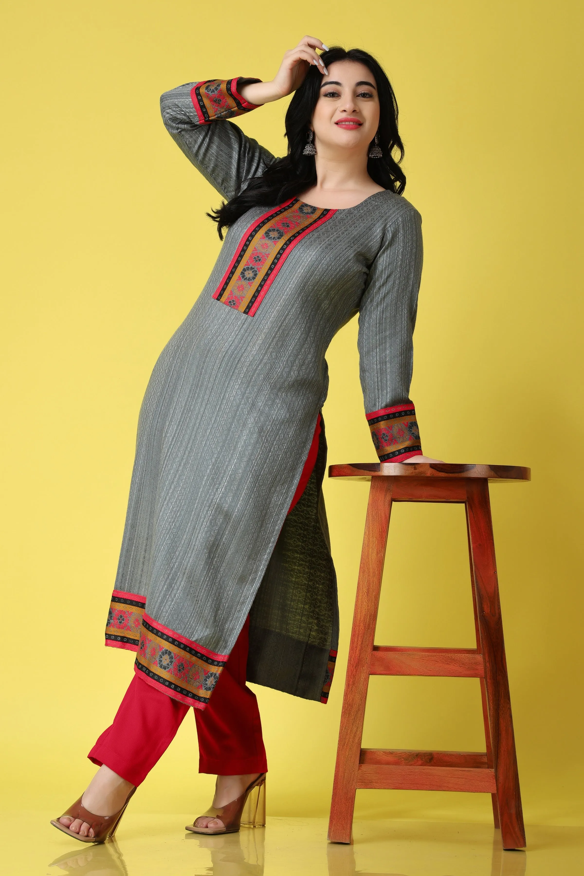 Candle Light Woollen Kurta