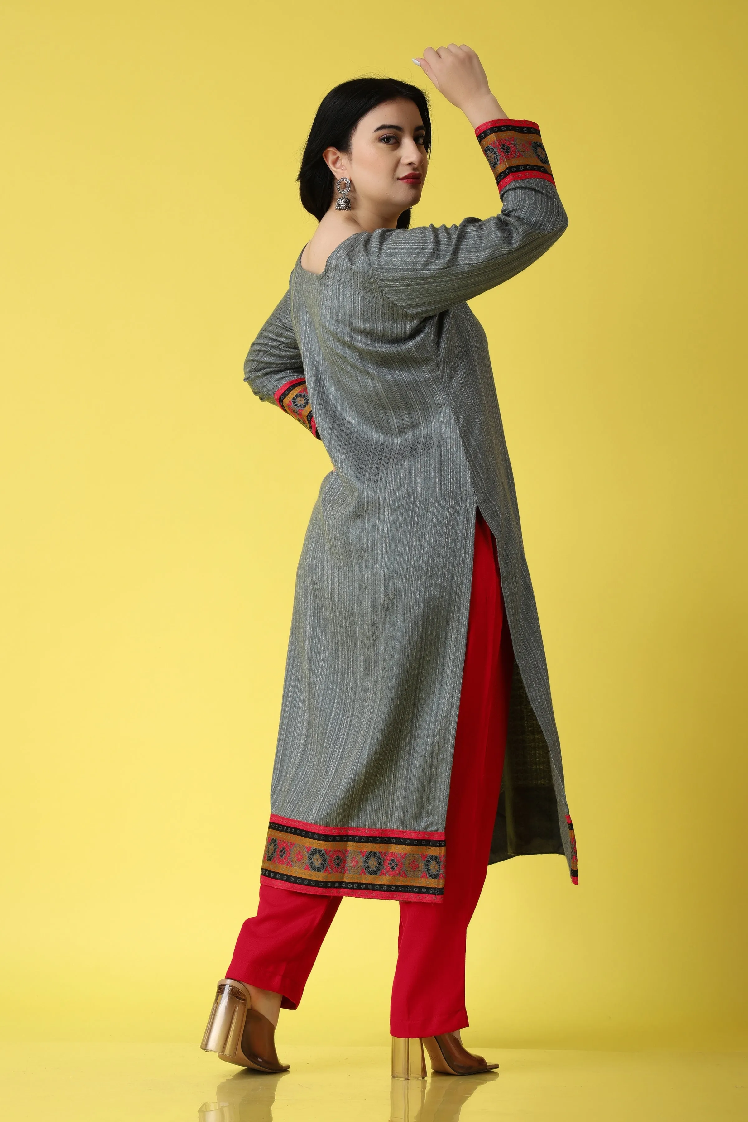 Candle Light Woollen Kurta
