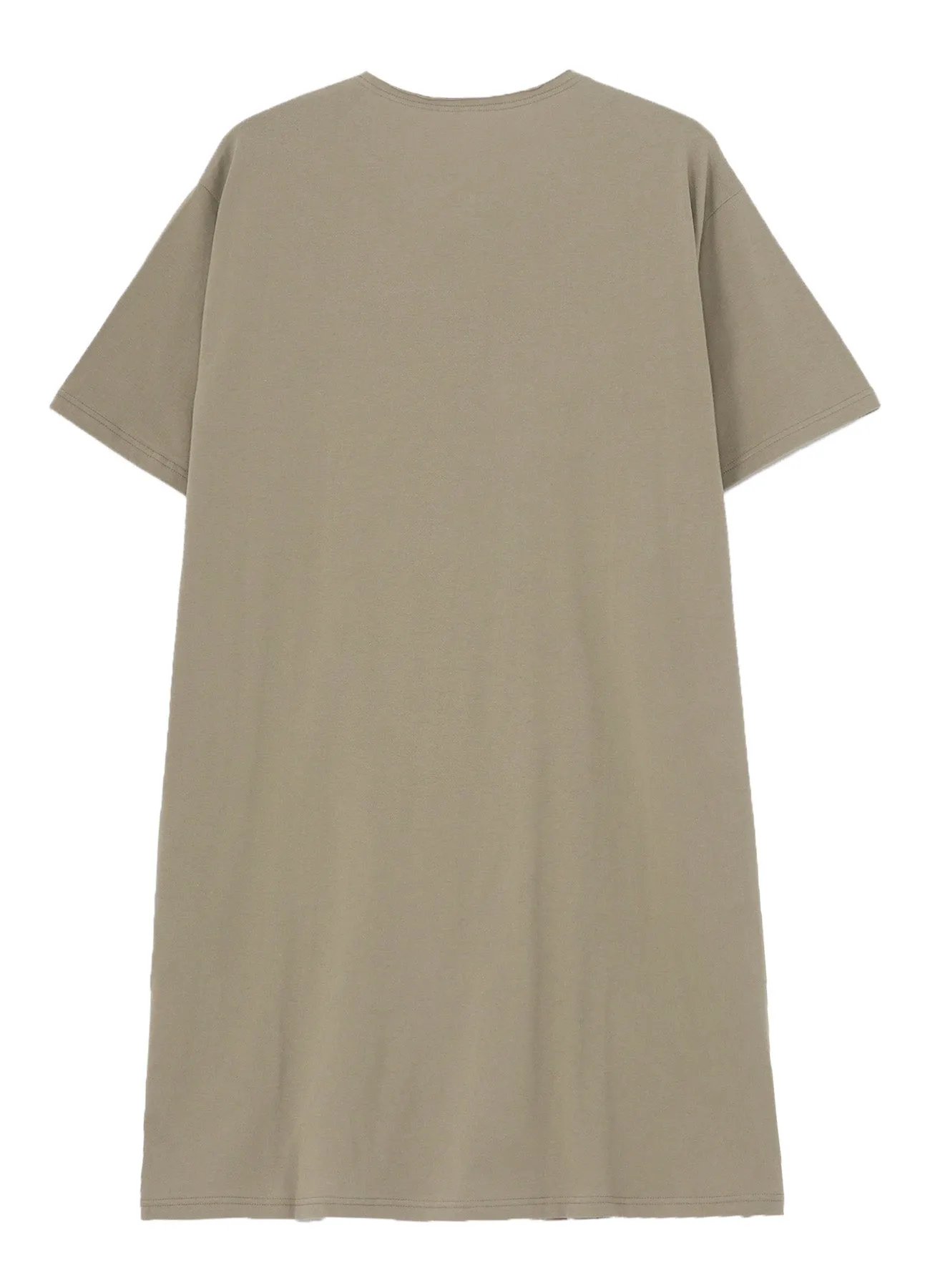 COMBED JERSEY HENRY NECK SHORT SLEEVE T
