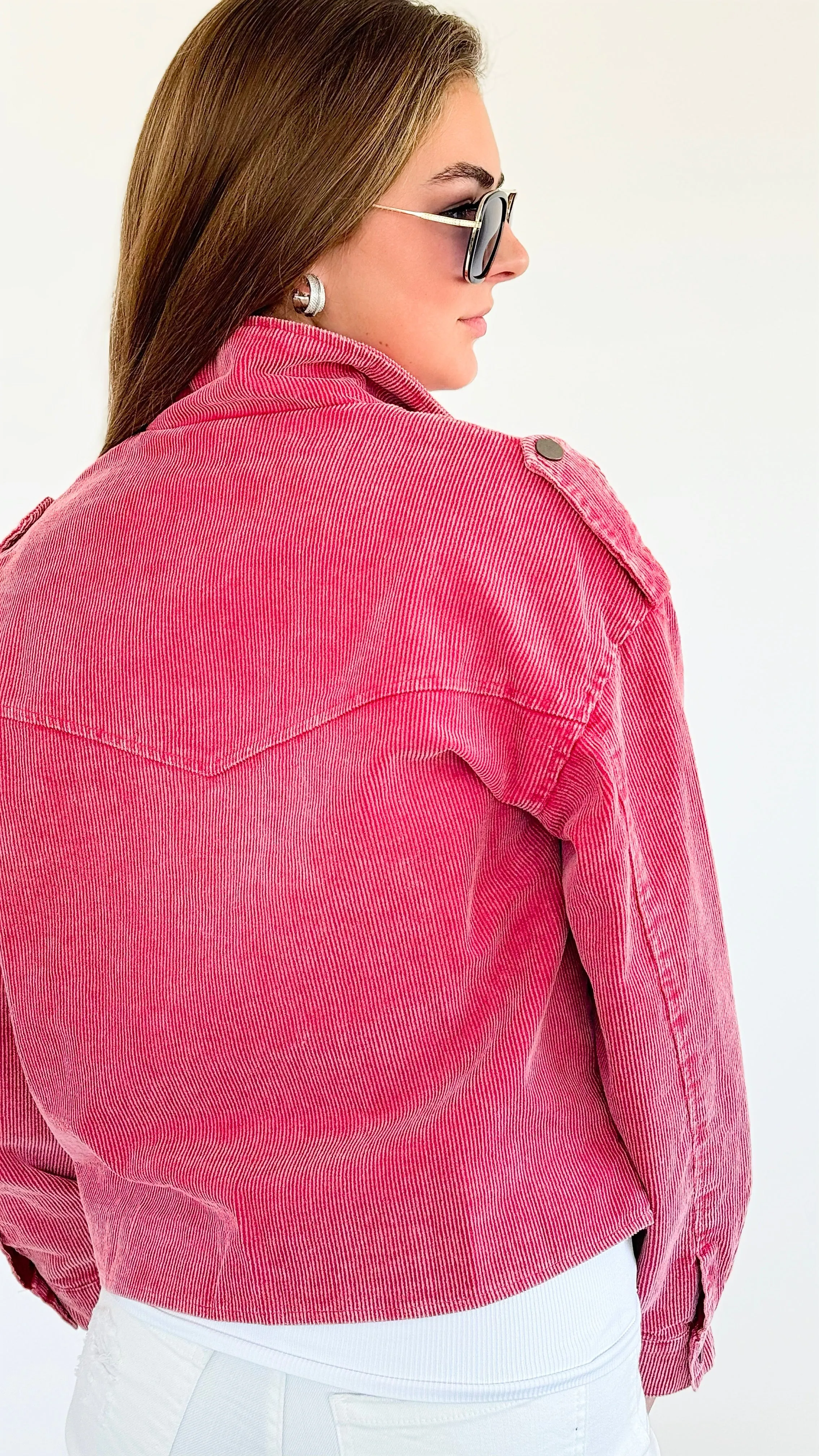 Corduroy Biker Jacket