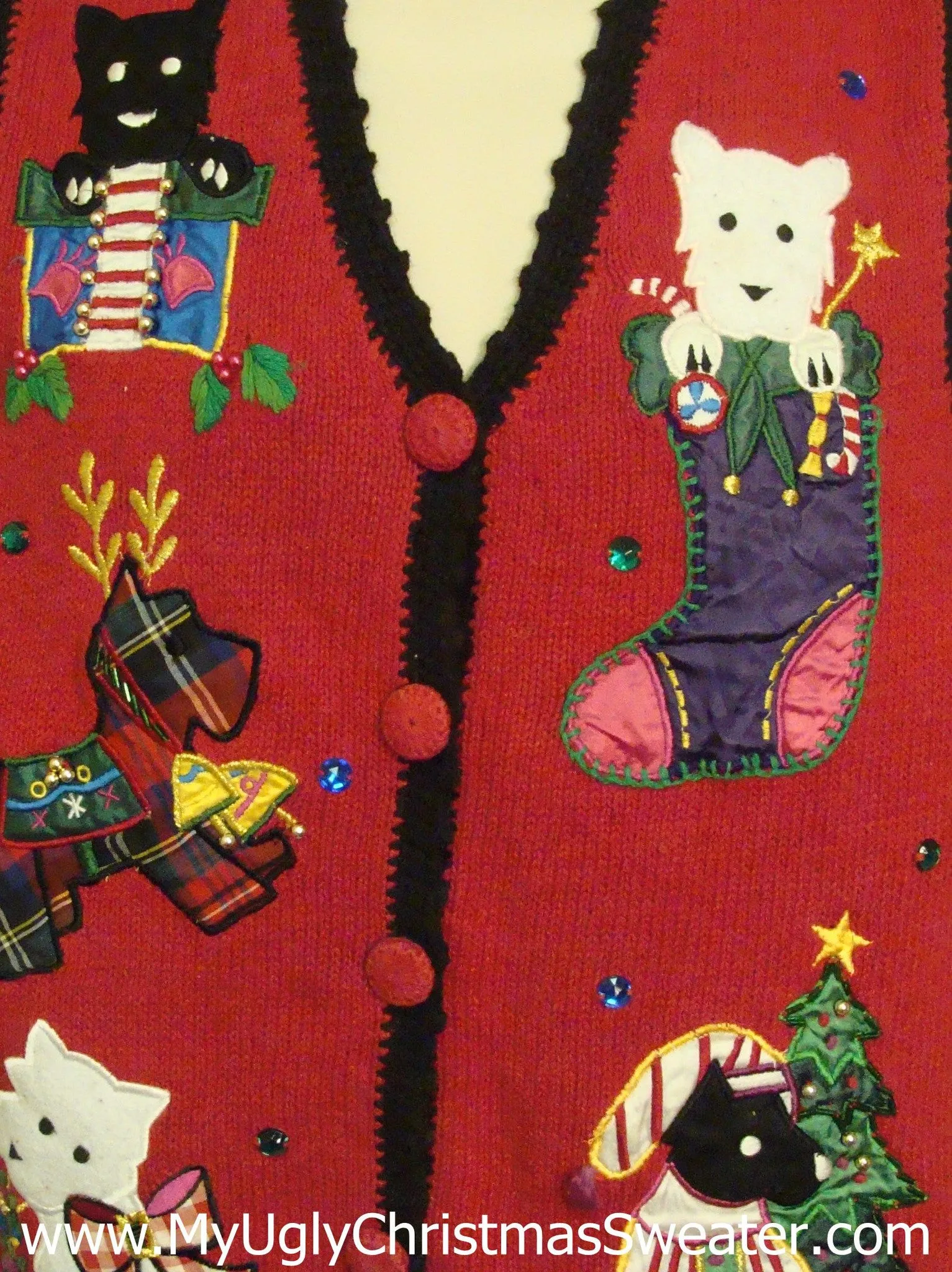 Dog Lovers Ugliest Bad Christmas Sweaters Vest