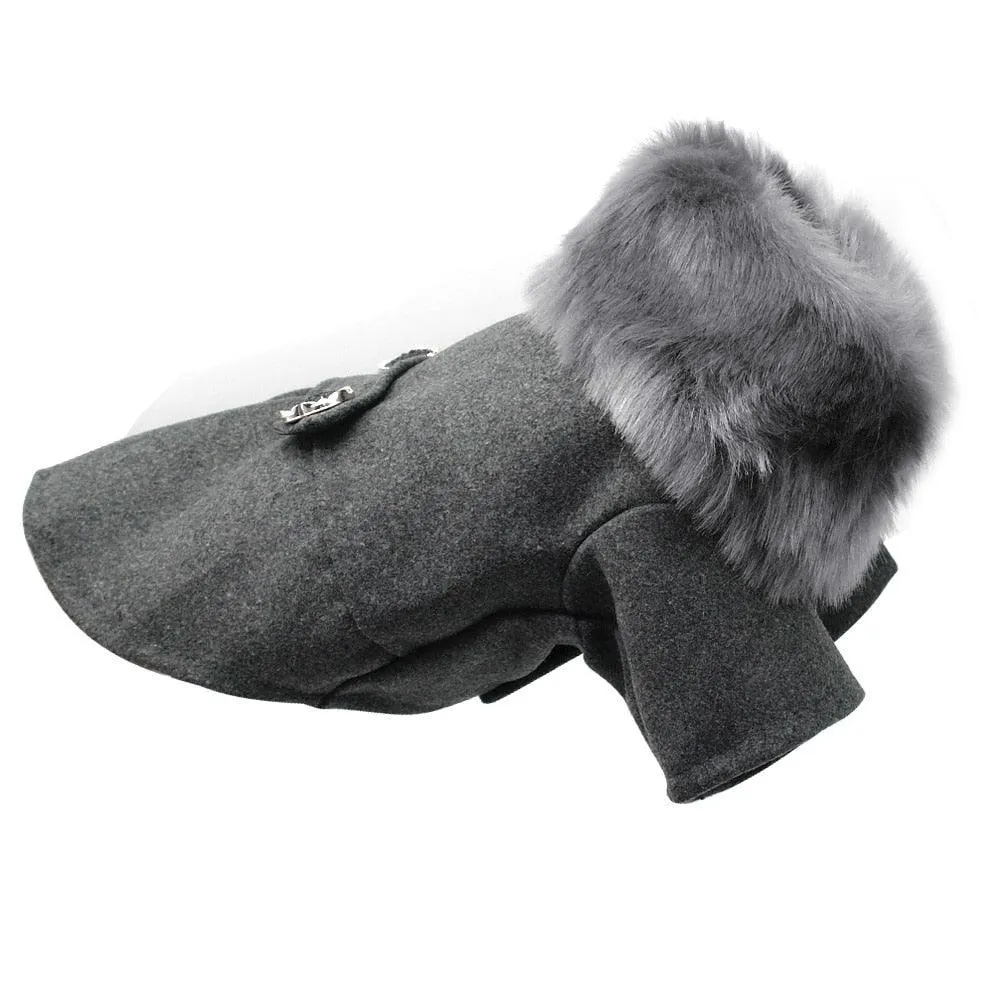 Fashion Woolen Dog Jacket