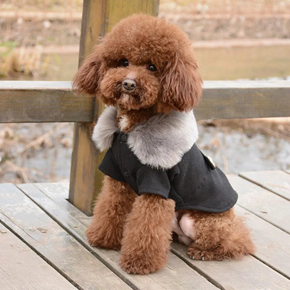 Fashion Woolen Dog Jacket