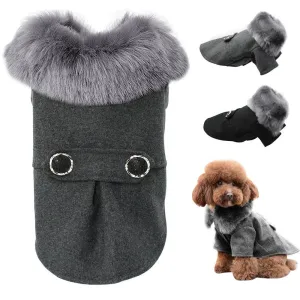 Fashion Woolen Dog Jacket