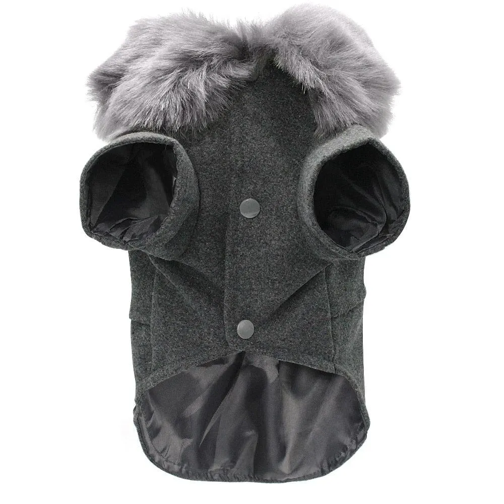 Fashion Woolen Dog Jacket
