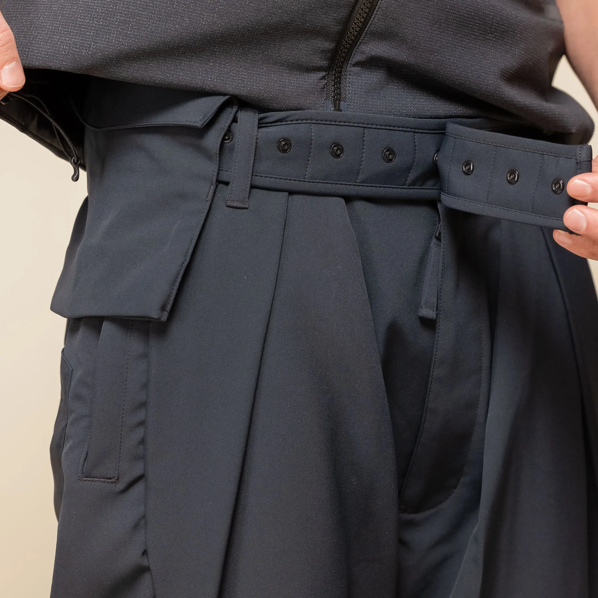GOOPiMADE - “MT-1P” SOFTBOX Spiral Gear Trousers - Shadow Black