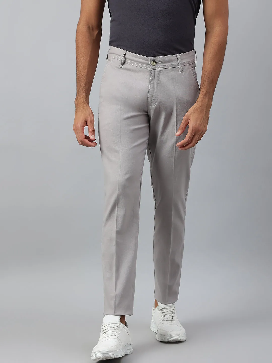 Grey Fit Chinos