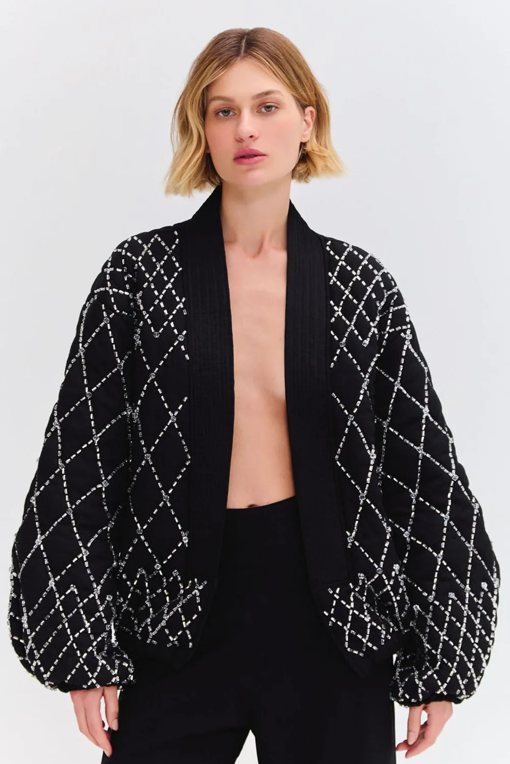 Hand Beaded Quilted Jacket