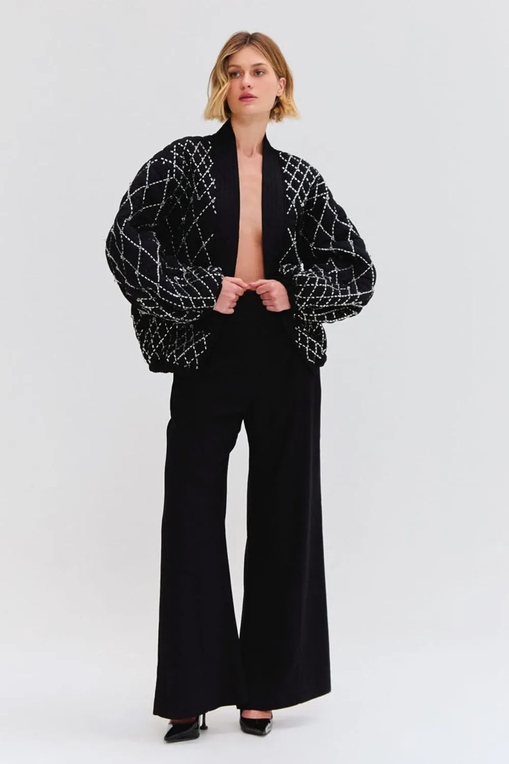 Hand Beaded Quilted Jacket