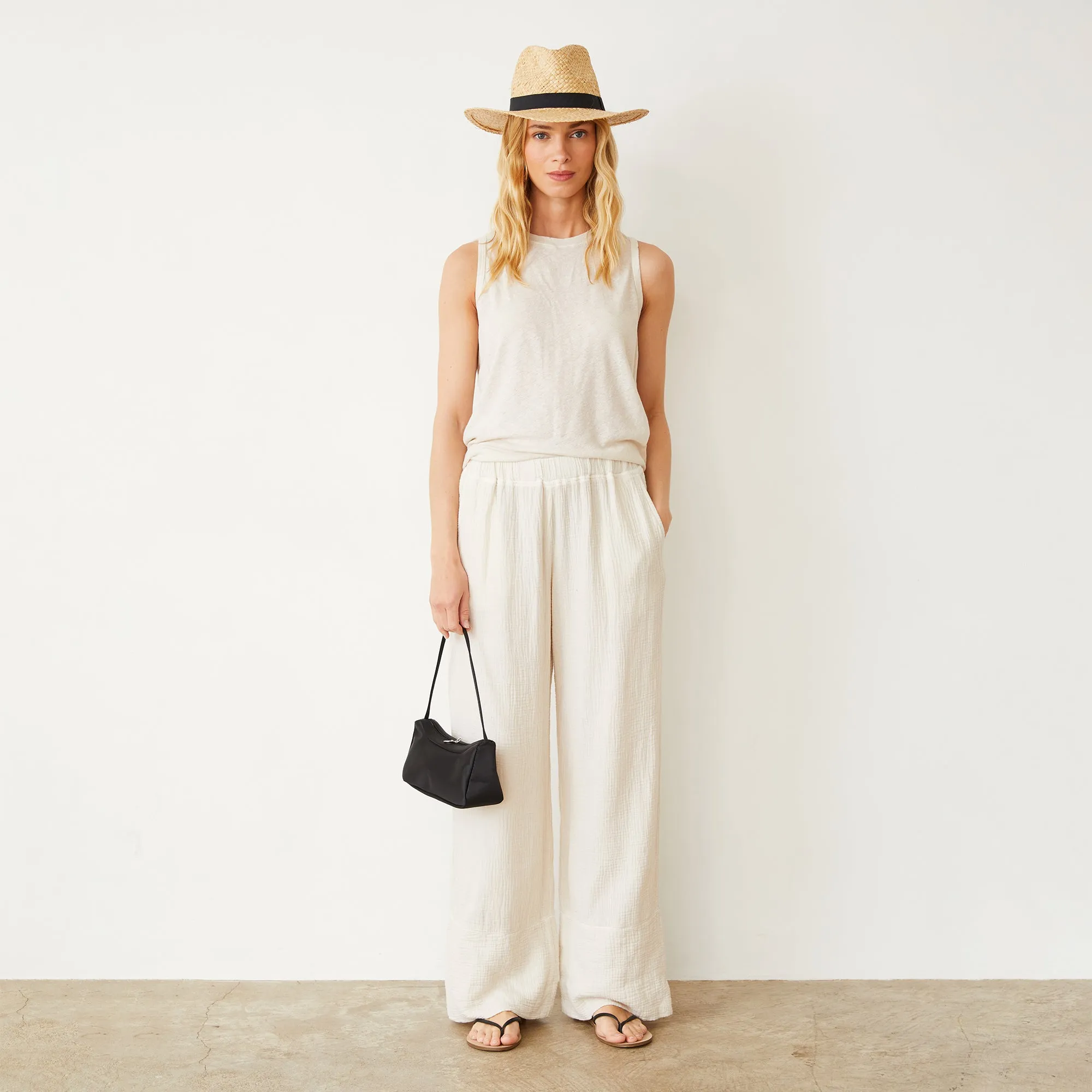 Linen Jersey Relaxed Tank