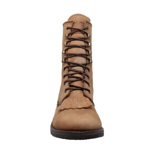 Men's 9" Tan Packer Leather Boots