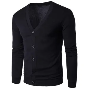 Men's Sweater V-Neck Knit Cardigan