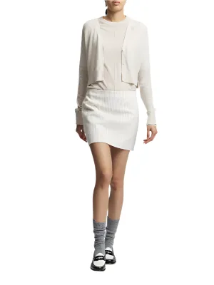 Nixon Cropped Cardigan in Ivory