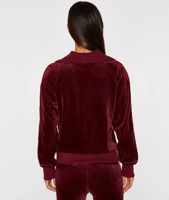 Pam & Gela - Burgundy Track Jacket