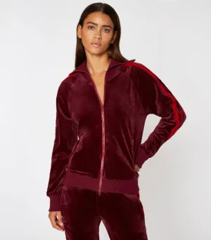 Pam & Gela - Burgundy Track Jacket
