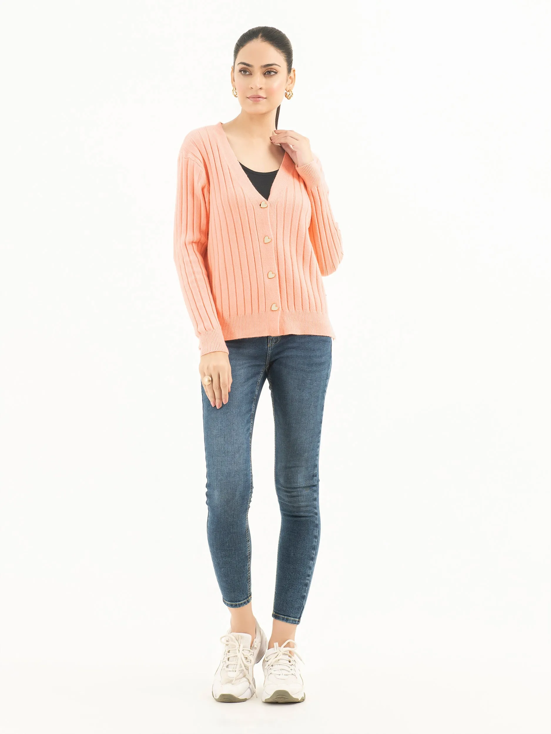 Ribbed Cardigan