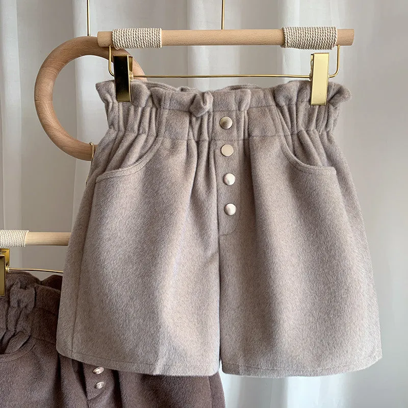 Ruffled High Waist Shorts AD12605
