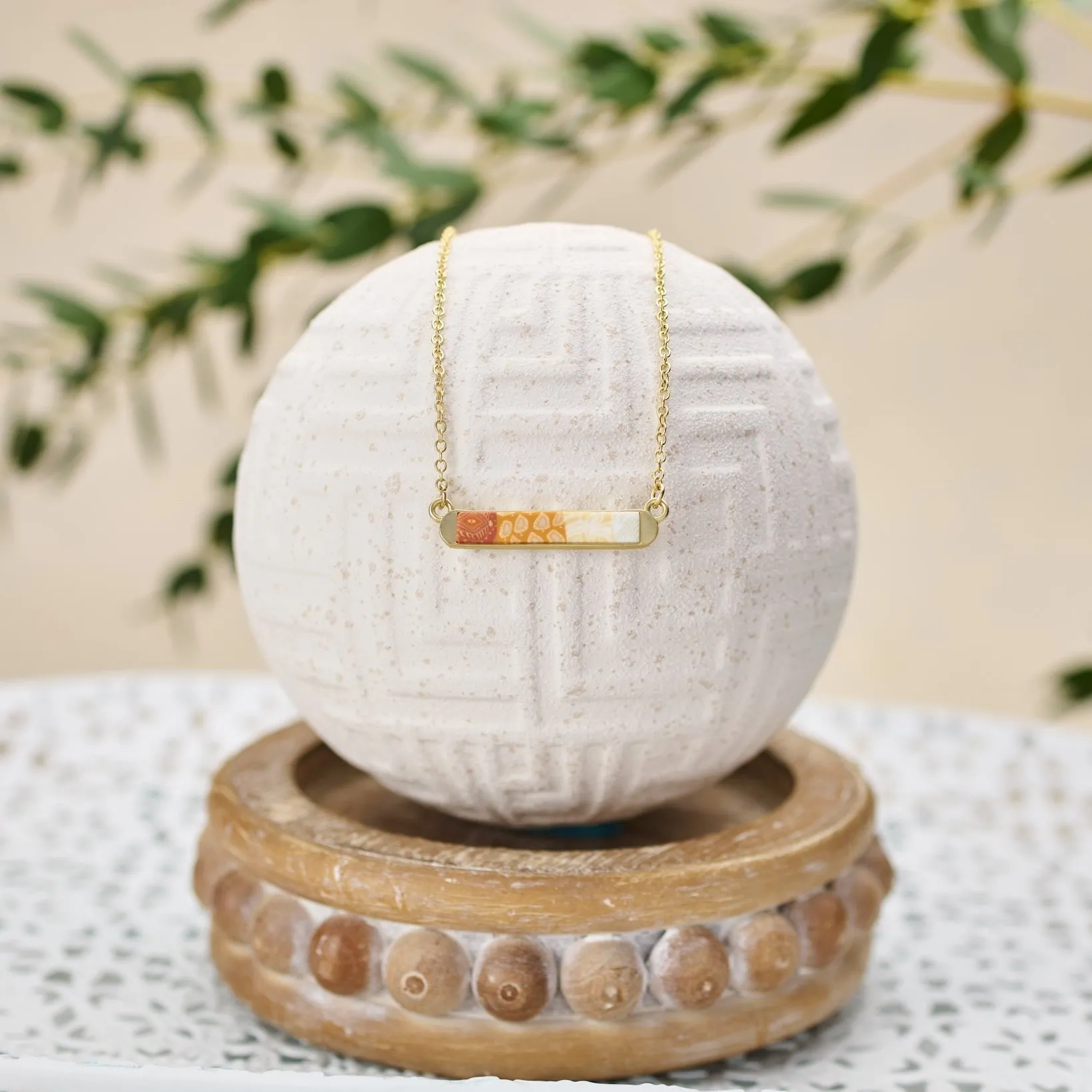 Sahara Reversible Mini Bar Necklace