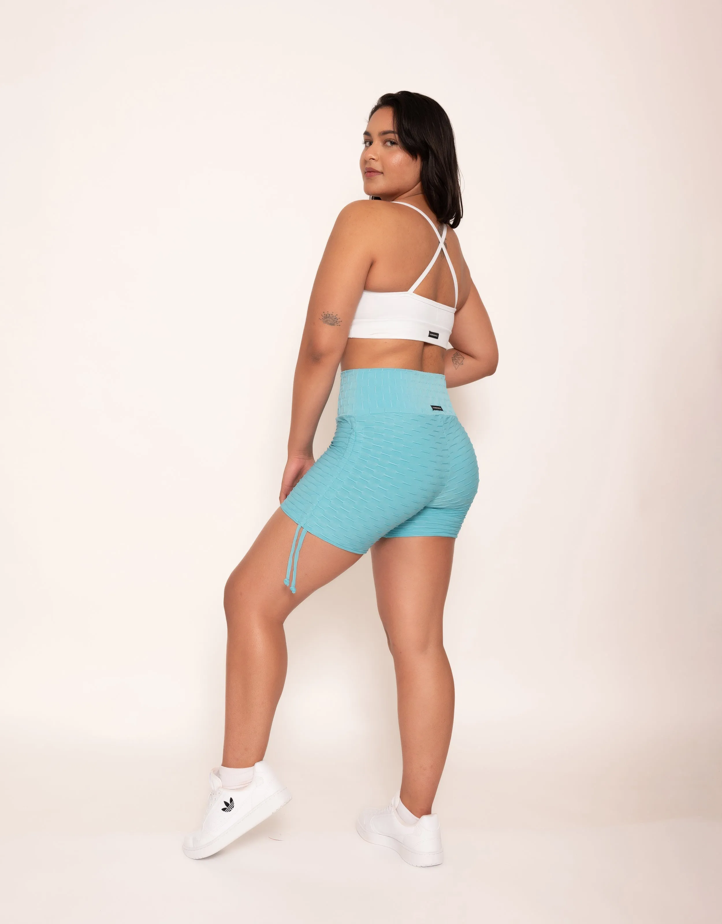 Skye Blue High Rise  Shorts