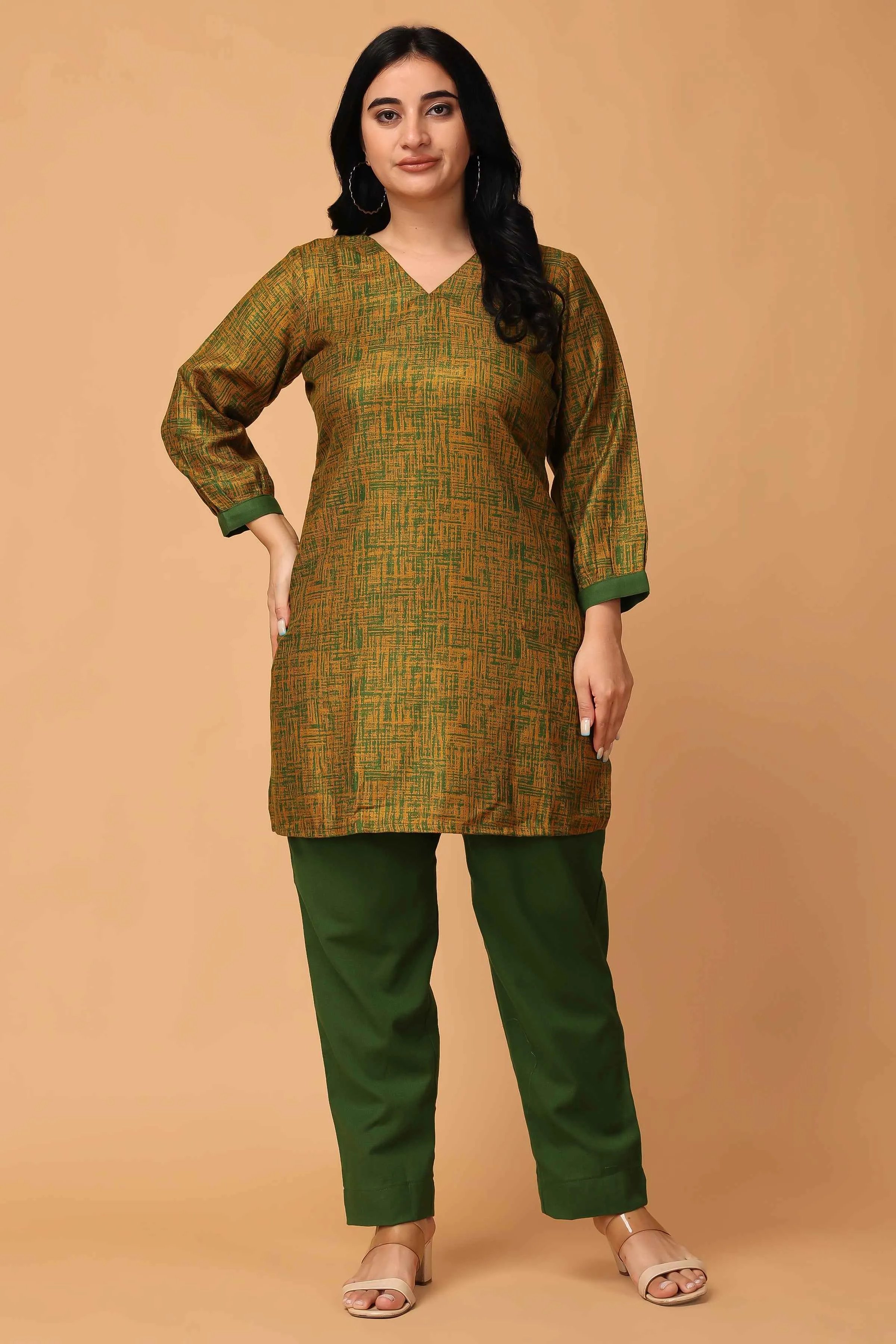 Sunset Serenade Woollen Short Kurta