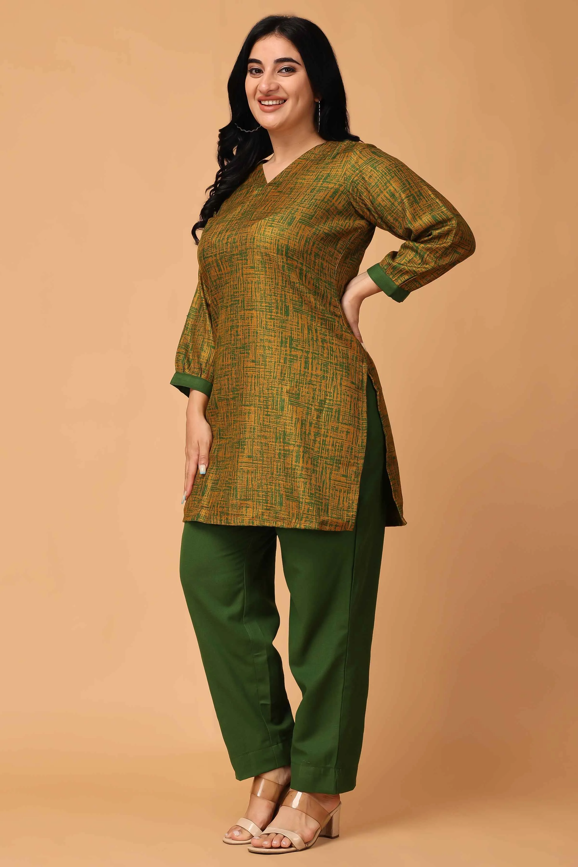 Sunset Serenade Woollen Short Kurta