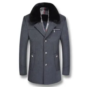 West Louis Business Woolen Coat